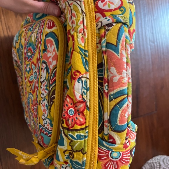 Vera Bradley Provencal Yellow Floral Paisley Backpack - Picture 9 of 10